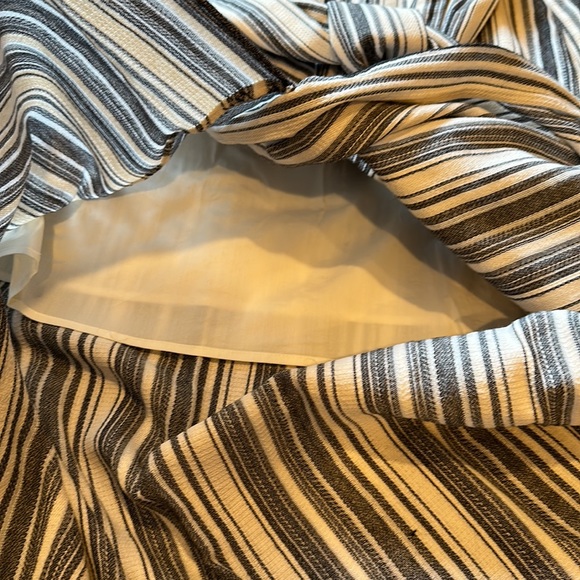 BCBG Maxazria striped asymmetrical midi skirt - Picture 10 of 14